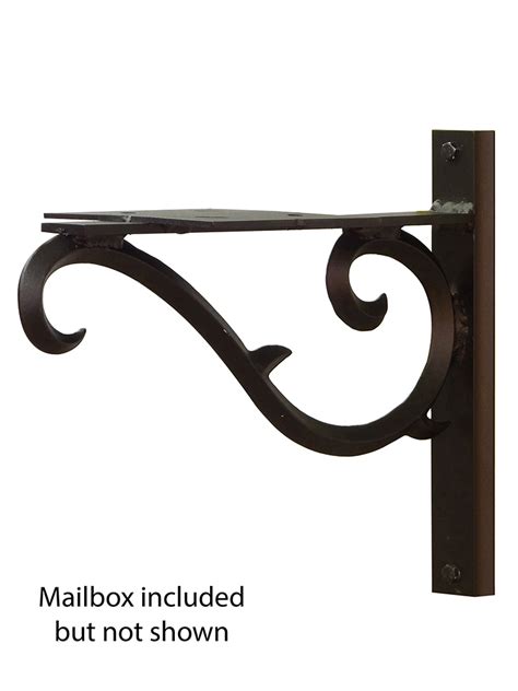 decorative metal mailbox brackets|replacement mailbox bracket.